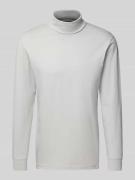 RAGMAN Longsleeve mit Rollkragen in Stein, Größe L