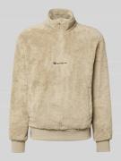CHAMPION Sweatshirt mit Stehkragen in Beige, Größe L