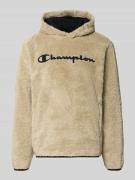 CHAMPION Hoodie aus Teddyfell in Beige, Größe S