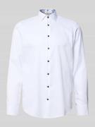 Jake*s Regular Fit Businesshemd aus Baumwolle mit Kentkragen in Weiss,...