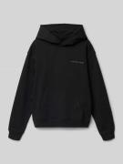 Calvin Klein Jeans Relaxed Fit Hoodie mit Logo-Print in Black, Größe 1...