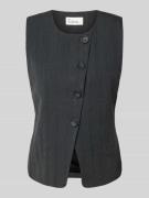 My Essential Wardrobe Weste mit Knopfleiste Modell 'Luna' in Anthrazit...