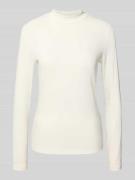 s.Oliver RED LABEL Slim Fit Langarmshirt aus Viskose-Mix in Offwhite, ...