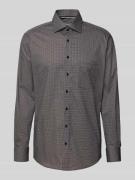 ETERNA Regular Fit Businesshemd aus Baumwolle mit Kentkragen in Black,...