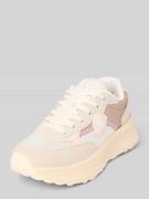 Blauer USA Sneaker mit Label-Detail in Offwhite, Größe 41