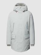 SAVE THE DUCK Jacke mit Kapuze Modell 'WILSON' in Silber, Größe XXL