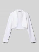 Weise Regular Fit Bolero aus Viskose-Mix in Weiss, Größe 128