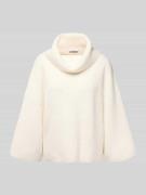 comma Strickpullover mit Rollkragen in Offwhite, Größe L