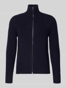 Forét Regular Fit Strickjacke aus reiner Wolle in Marine, Größe L