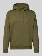 Tommy Jeans Regular Fit Hoodie aus Baumwoll-Mix in Oliv, Größe L