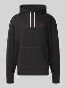 Polo Ralph Lauren Hoodie mit Label-Stitching in Black, Größe L