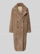 Smith and Soul Mantel aus Teddyfell in Taupe, Größe XXL