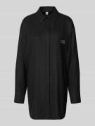 Karo Kauer Minikleid mit Hemdblusenkragen in Black, Größe L