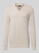 Marc O'Polo Regular Fit Pullover aus reiner Baumwolle in Offwhite Mela...