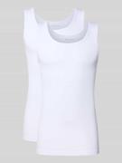 Tom Tailor Tanktop aus reiner Baumwolle im 2er-Pack in Weiss, Größe L