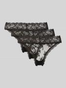 DORINA String aus Spitze Modell 'LANA LACE' im 3er-Pack in Black, Größ...