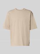 Levi's® T-Shirt mit geripptem Rundhalsausschnitt in Khaki, Größe L