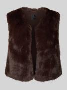 Zero Weste aus Kunstfell in Mittelbraun, Größe M