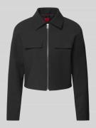 HUGO Blazer mit angedeuteten Brustpattentaschen Modell 'Anero' in Blac...