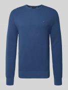 Tommy Hilfiger Regular Fit Strickpullover aus reiner Baumwolle in Jean...