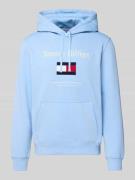Tommy Hilfiger Regular Fit Hoodie aus Baumwoll-Mix in Hellblau, Größe ...