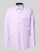 ETERNA Regular Fit Businesshemd aus Baumwolle mit Kentkragen in Fliede...