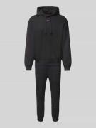 HUGO Hoodie mit Label-Detail Modell 'DapoDayote' in Black, Größe L