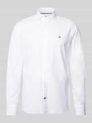 Tommy Hilfiger Regular Fit Businesshemd aus reiner Baumwolle in Weiss,...