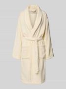 Christian Berg Woman Bademantel mit Bindegürtel und aufgesetzten Tasch...