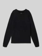 Jack & Jones Strickpullover mit gerippten Abschlüssen in Black, Größe ...
