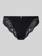 BOSS Slip mit Spitzenbesatz Modell 'BRIEF_BLOSSOM' in Black, Größe L