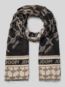 JOOP! Schal mit Label-Print in Black, Größe 1