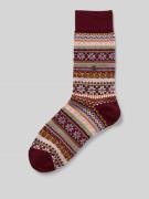 Burlington Wollsocken aus Schurwoll-Mix mit Logo-Applikation Modell 'I...