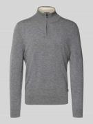 BOSS Regular Fit Strickpullover aus Schurwoll-Kaschmir-Mix Modell 'HEM...
