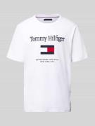 Tommy Hilfiger Regular Fit T-Shirt aus reiner Baumwolle in Weiss, Größ...