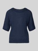 BOSS Regular Fit Pullover aus Alpaka-Mix Modell 'FANCER' in Marine, Gr...