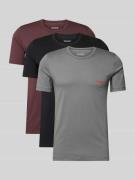 HUGO Regular Fit T-Shirt Set aus reiner Baumwolle im 3er-Pack in Auber...
