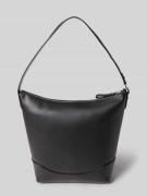 Lauren Ralph Lauren Lederhandtasche mit Ziernaht in Black, Größe 1