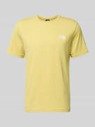 The North Face T-Shirt mit Label-Print in GELB, Größe L