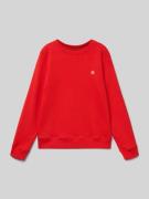 Calvin Klein Jeans Sweatshirt mit Label-Detail in Rot, Größe 140
