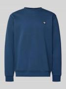 Lerros Sweatshirt mit Rundhalsausschnitt und Label-Patch in Marine, Gr...