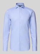 BOSS Slim Fit Businesshemd aus reiner Baumwolle Modell 'HANK' in Bleu,...