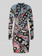 Marc Cain Knielanges Kleid mit Stehkragen in Black, Größe 34