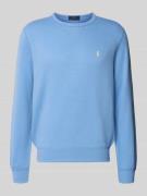 Polo Ralph Lauren Sweatshirt mit Label-Stitching in Bleu, Größe L