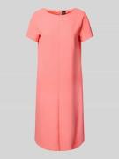 BOSS Knielanges Kleid in unifarbenem Design Modell 'Dizora' in Koralle...