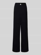 BOSS Weite Hose aus reiner Viskose Modell 'DOUBLE B' in Black, Größe L