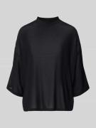 Karo Kauer Oversized Longsleeve mit 3/4-Ärmel in Black, Größe S