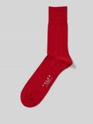 Falke Socken mit geripptem Abschluss in Rot, Größe 39/40