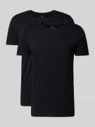 Christian Berg Men T-Shirt mit Rundhalsausschnitt im 2er-Pack in Black...
