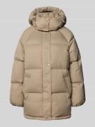 Gant Daunenjacke mit Kapuze und Eingrifftaschen in Camel, Größe L